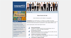 Desktop Screenshot of languagefirst.de